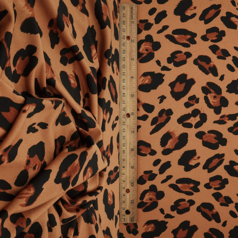 DTY Animal Leopard Print Knit Fabric 58/60" Wide – 190 GSM