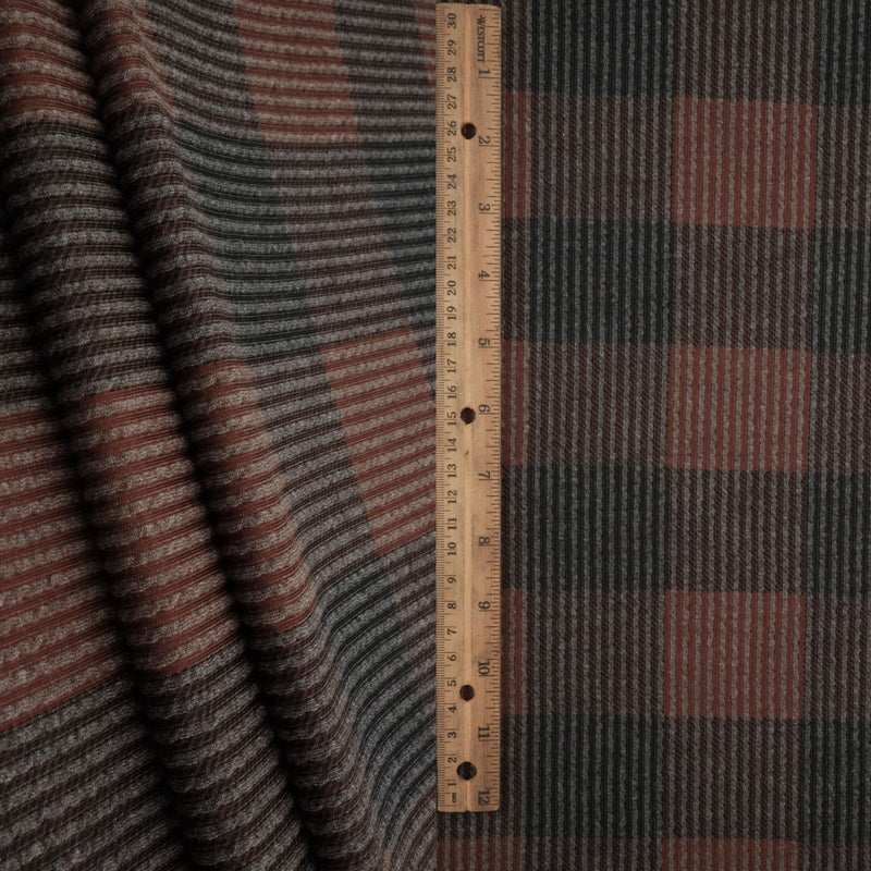 Buffalo Plaid Double Knit Jacquard