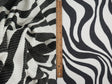 Double Knit Jacquard Zebra Fabric Black
