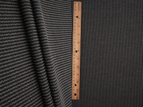 Knit Jacquard Rib Fabric 1 Yard Soft Stretch Textured Knit 52" Wide