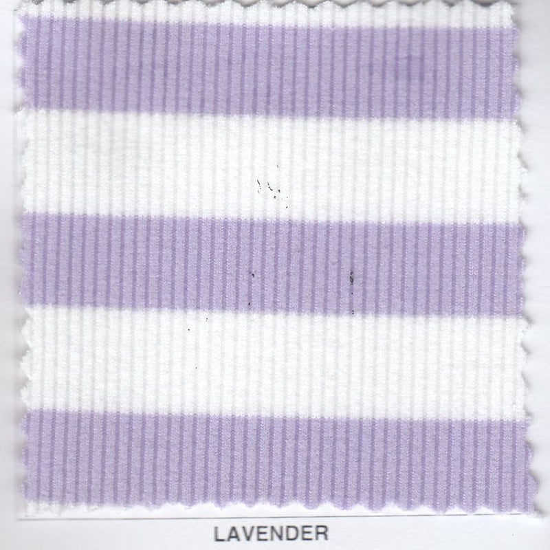 Striped Fleece Rib Knit Fabric Lavender