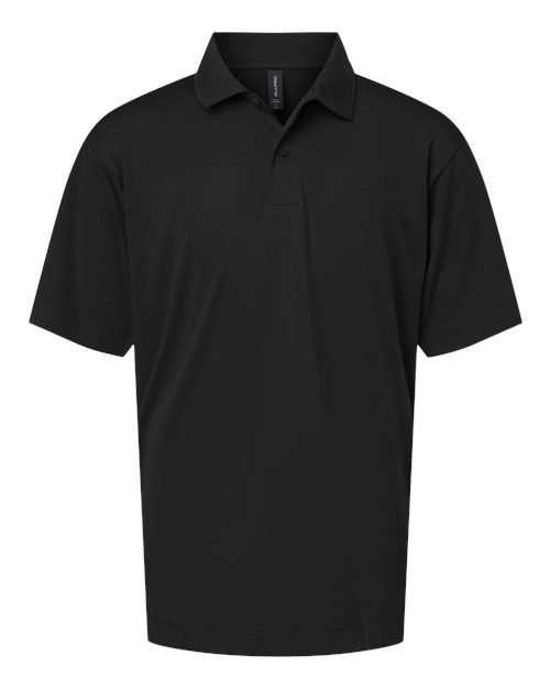 AllPro 41800Y Youth Pro-Lock Performance Polo in Black size XS