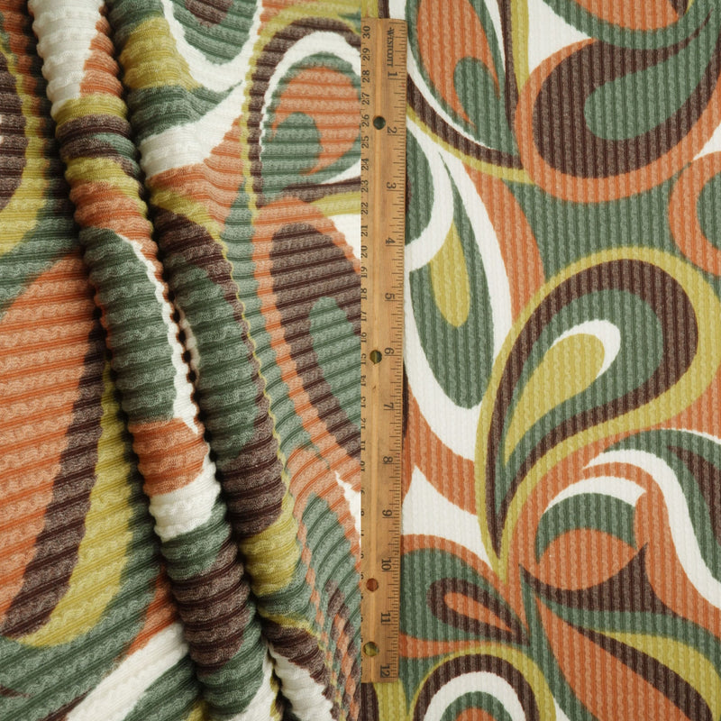 Paisley Double Knit Jacquard Fabric