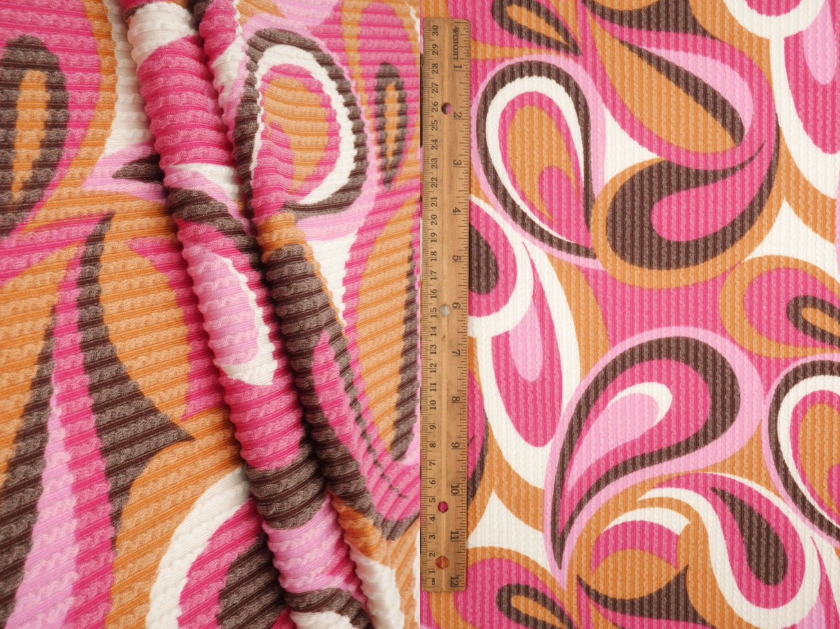 Paisley Double Knit Jacquard Fabric