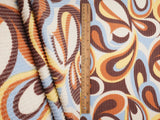 Double Knit Jacquard Paisley Fabric 55" Wide Soft Stretchy Polyester Rayon Spandex