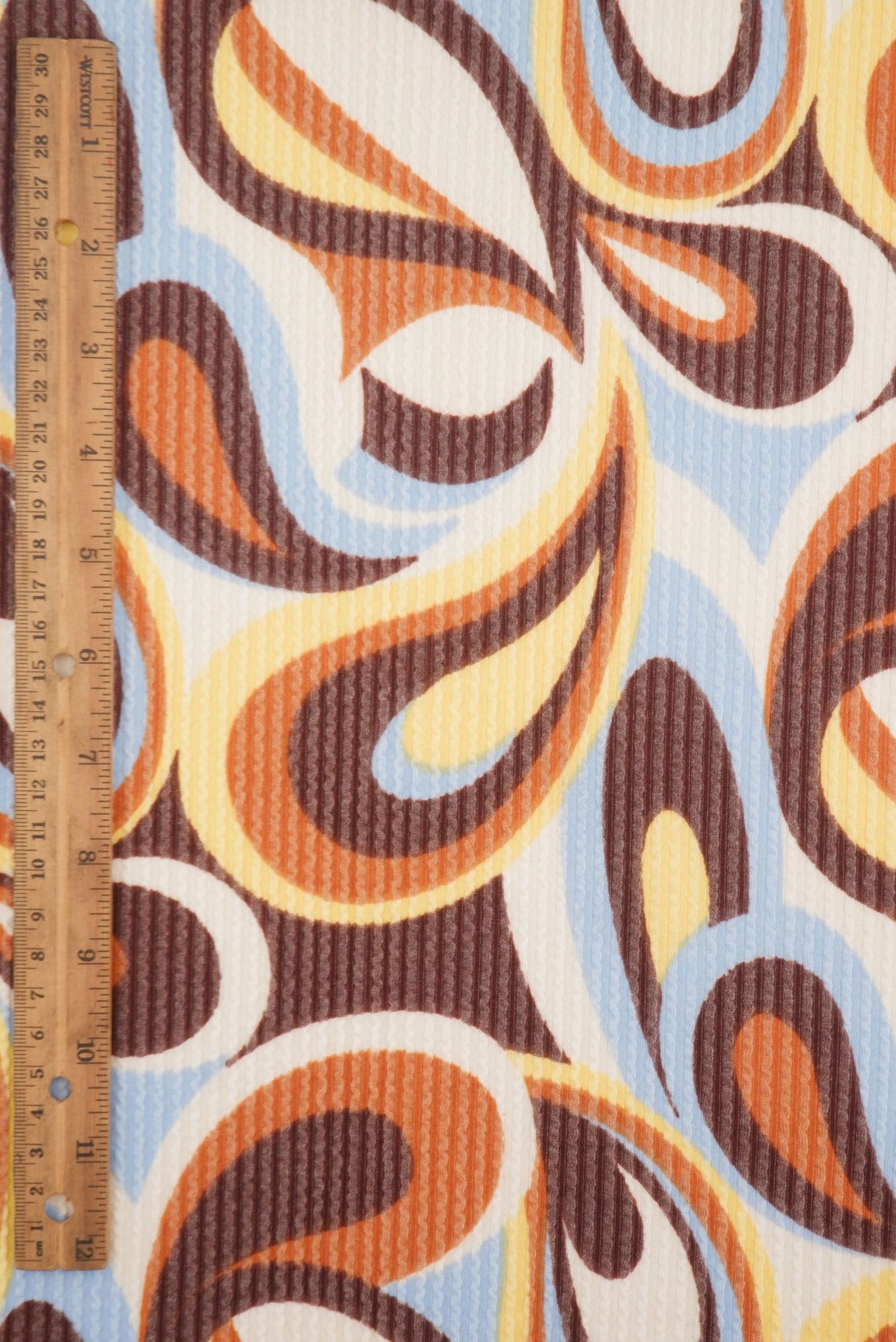 Paisley Double Knit Jacquard Fabric