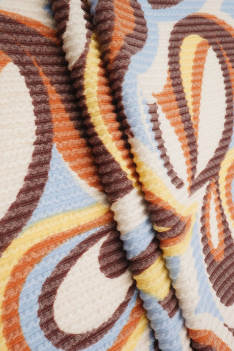 Paisley Double Knit Jacquard Fabric