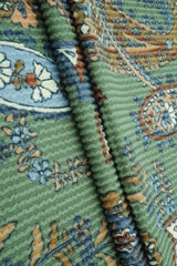 Double Knit Jacquard Paisley Fabric