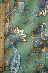 Double Knit Jacquard Paisley Fabric