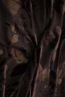 Floral Velvet Burnout Stretch Knit Fabric 55" Wide