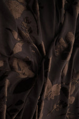 Floral Velvet Burnout Stretch Knit Fabric 55" Wide