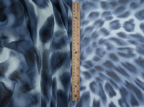 Animal Leopard Mesh Digital Print Fabric 58/60" Wide – 100 GSM