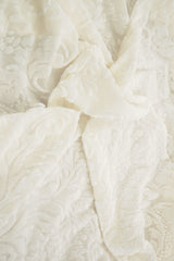 Velvet Burnout Knit Damask Fabric