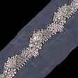 Silver Fancy Rhinestone Trim - 1.5"