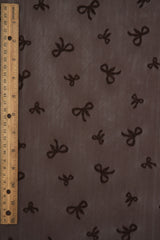 Bow Flocking Mesh Fabric