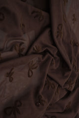 Bow Flocking Mesh Fabric