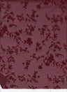 Floral Flocked Mesh Fabric
