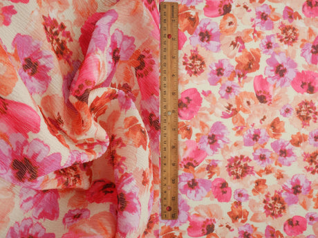 Floral Ripple Jersey Digital Print Fabric 58" Wide