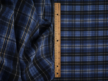 Plaid Ripple Jersey Print Fabric