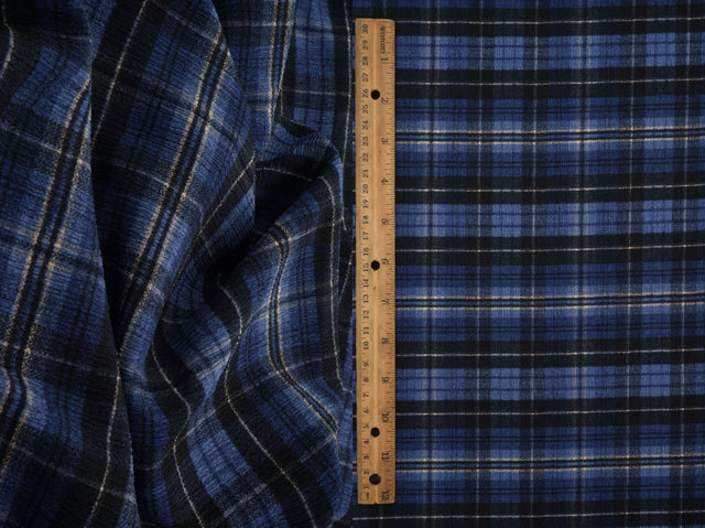 Plaid Ripple Jersey Print Fabric