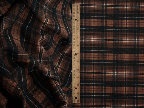 Plaid Ripple Jersey Print Fabric