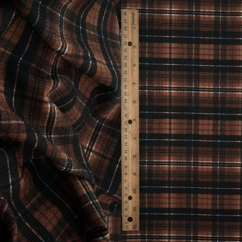 Plaid Ripple Jersey Print Fabric 58" Wide – 117 GSM