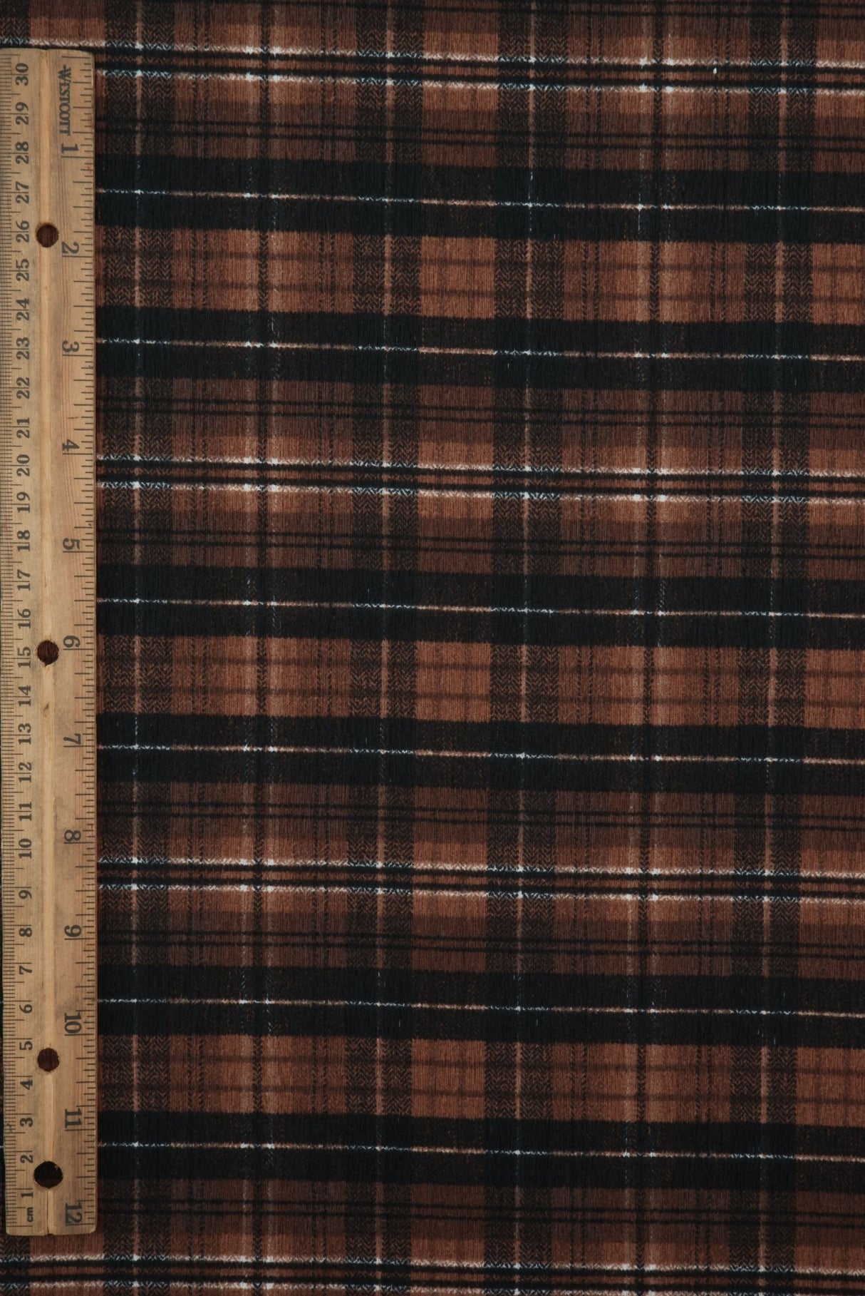 Plaid Ripple Jersey Print Fabric