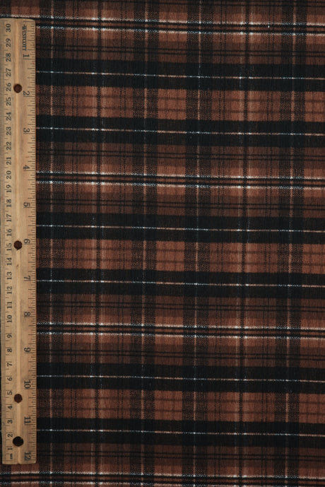 Plaid Ripple Jersey Print Fabric
