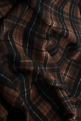 Plaid Ripple Jersey Print Fabric