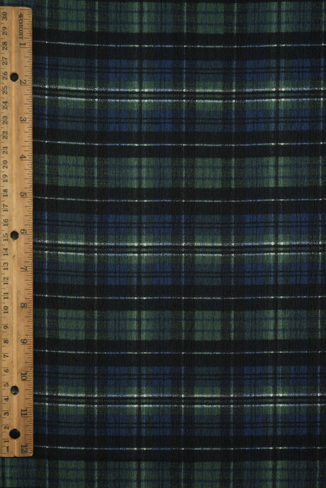 Plaid Ripple Jersey Print Fabric