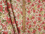 Floral Double Knit Jacquard Fabric