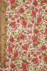 Floral Double Knit Jacquard Fabric