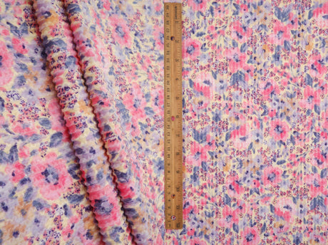 Floral Double Knit Jacquard Fabric
