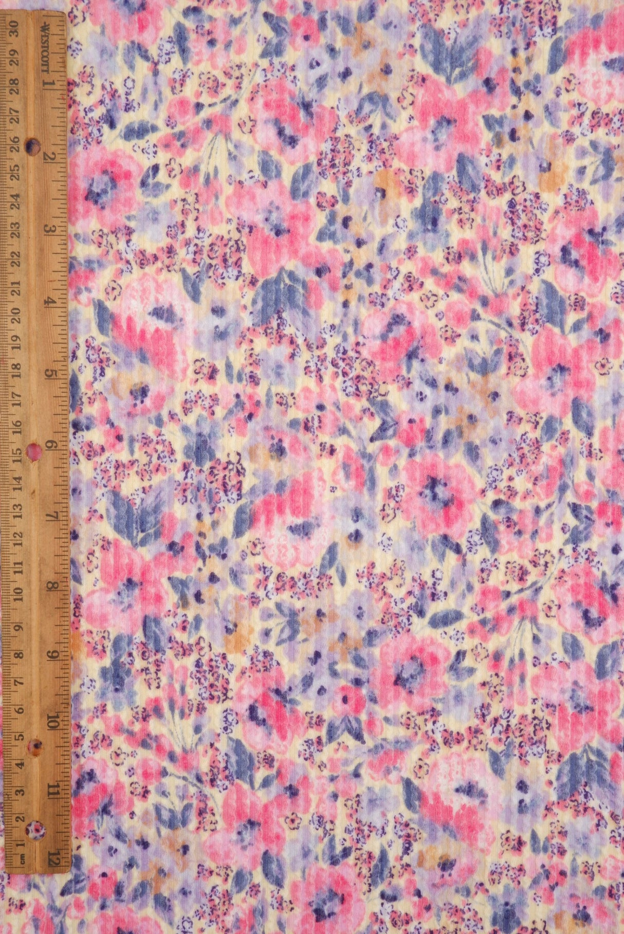 Floral Double Knit Jacquard Fabric