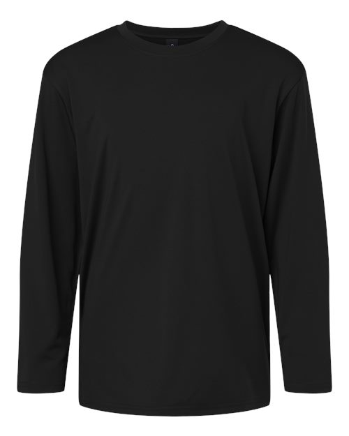 AllPro 48400Y Youth Pro-Lock Performance Long Sleeve T-Shirt in Black size XS