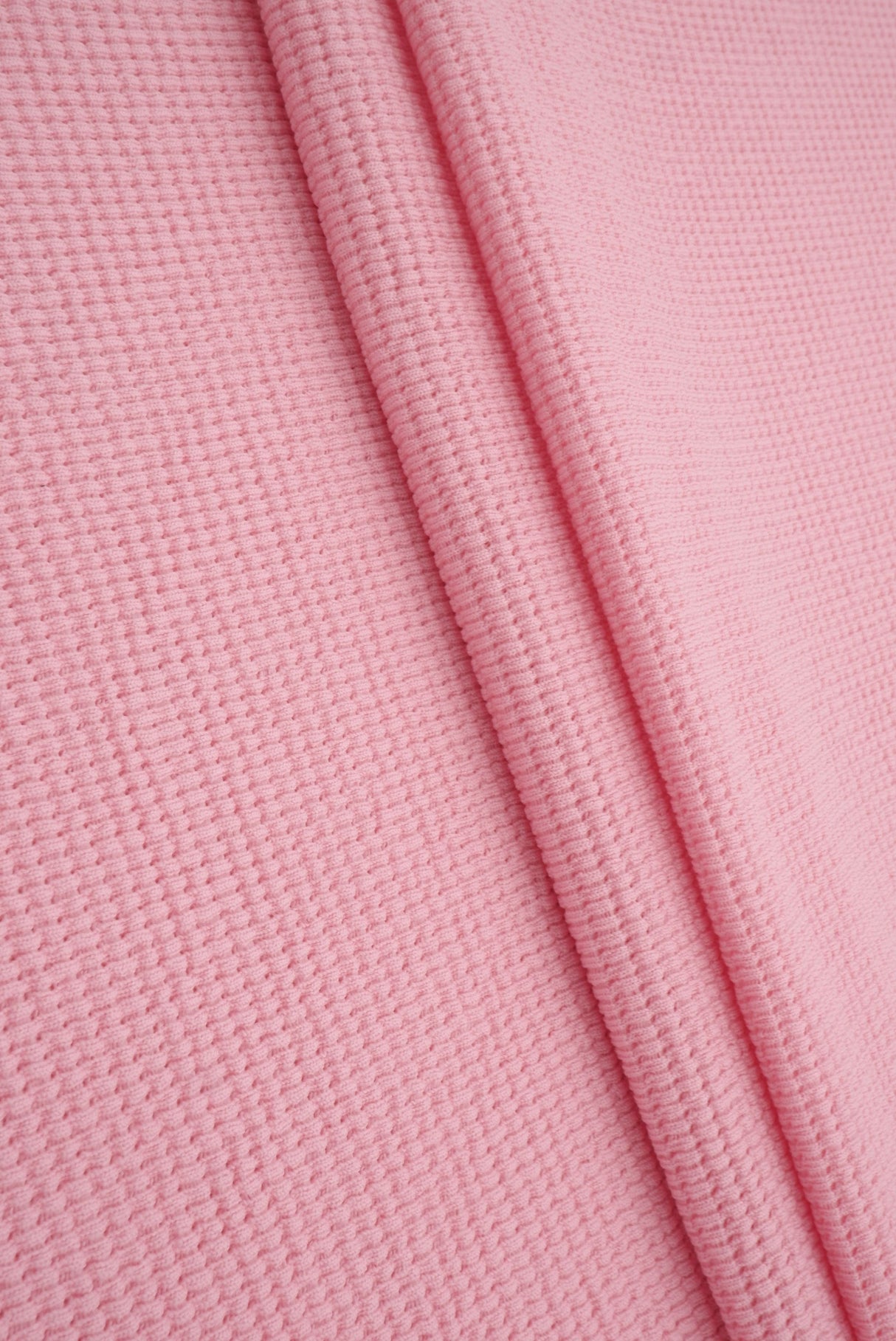 Waffle Double Knit Solid Fabric
