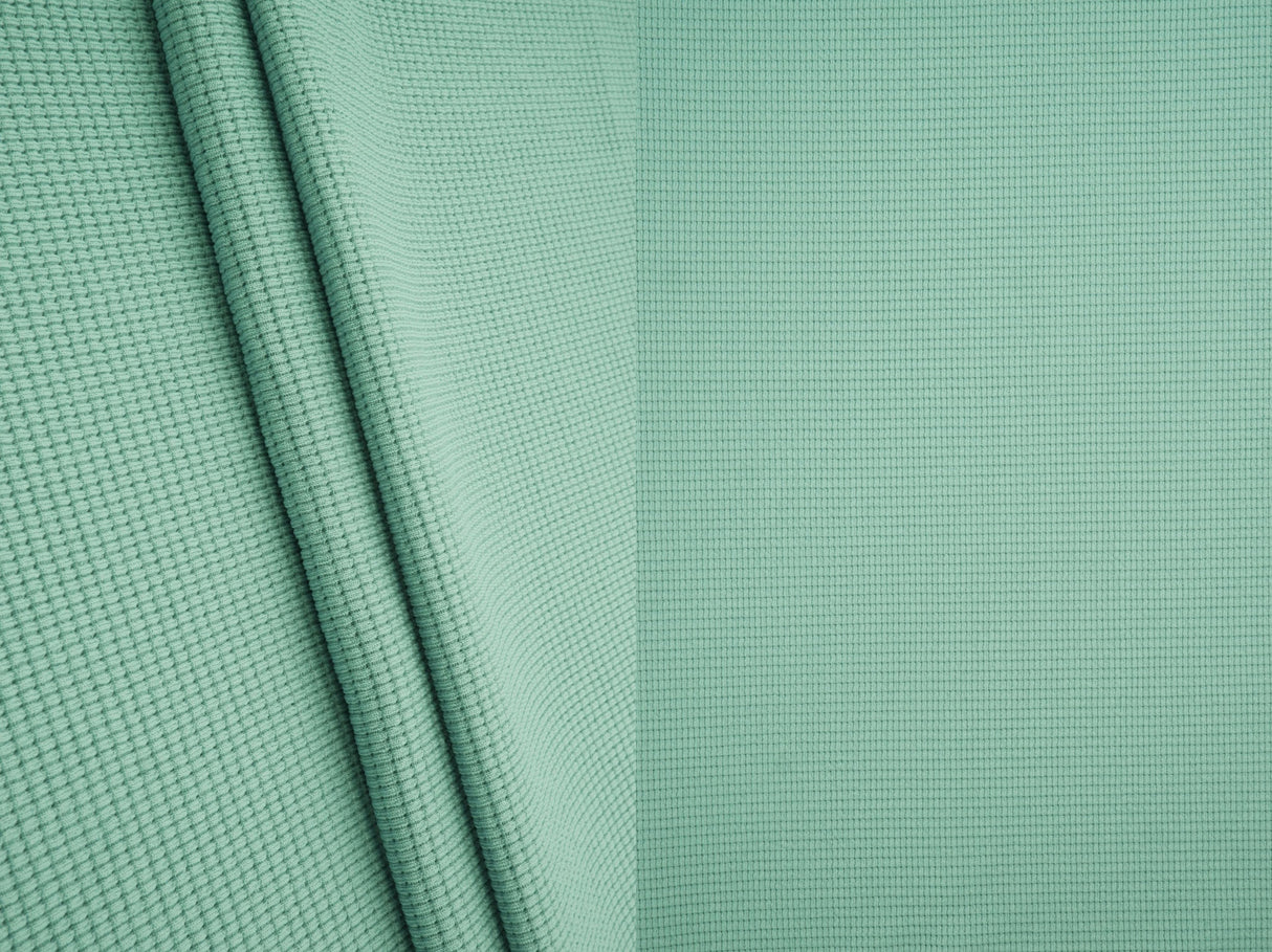 Waffle Double Knit Solid Fabric