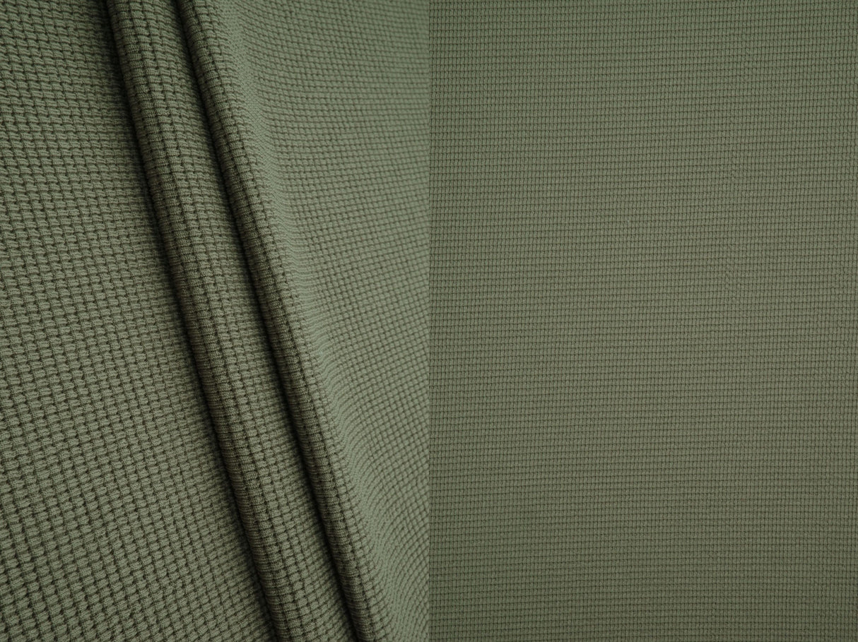 Waffle Double Knit Solid Fabric