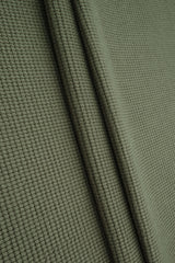 Waffle Double Knit Solid Fabric