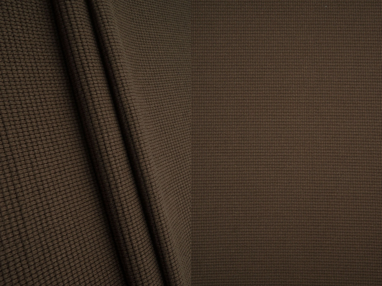 Waffle Double Knit Solid Fabric