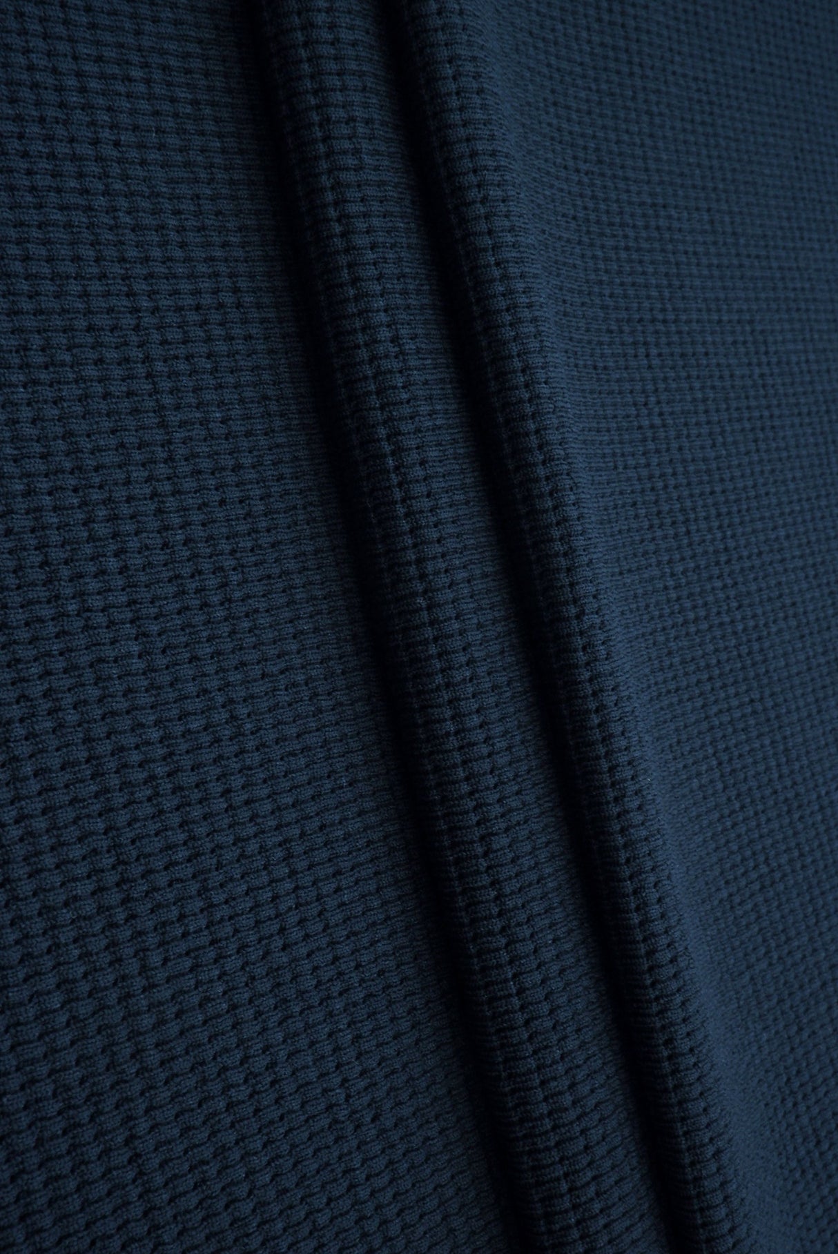 Waffle Double Knit Solid Fabric