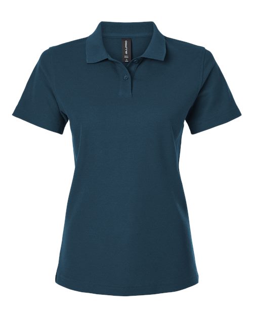 AllPro 62800L Women's Pique Polo in Atlantic Blue size S