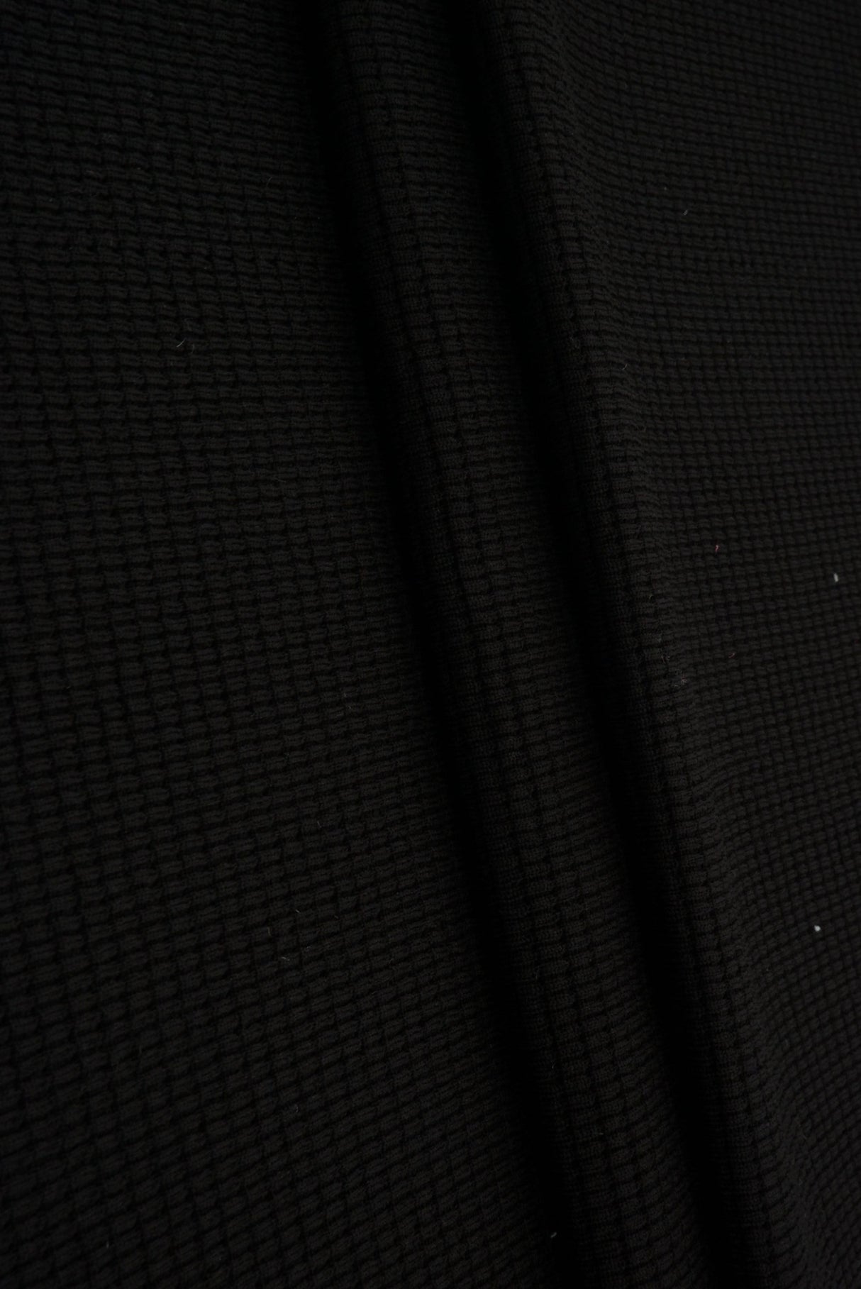 Waffle Double Knit Solid Fabric