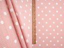 Polka Dot Crinkle Crepe Fabric