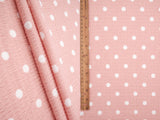 Polka Dot Crinkle Crepe Fabric