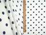 Polka Dot Crinkle Crepe Fabric