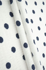 Polka Dot Crinkle Crepe Fabric