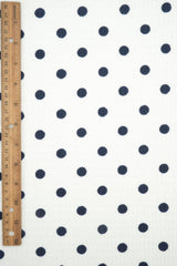 Polka Dot Crinkle Crepe Fabric