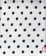 Polka Dot Crinkle Crepe Fabric