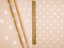 Polka Dot Crinkle Crepe Fabric